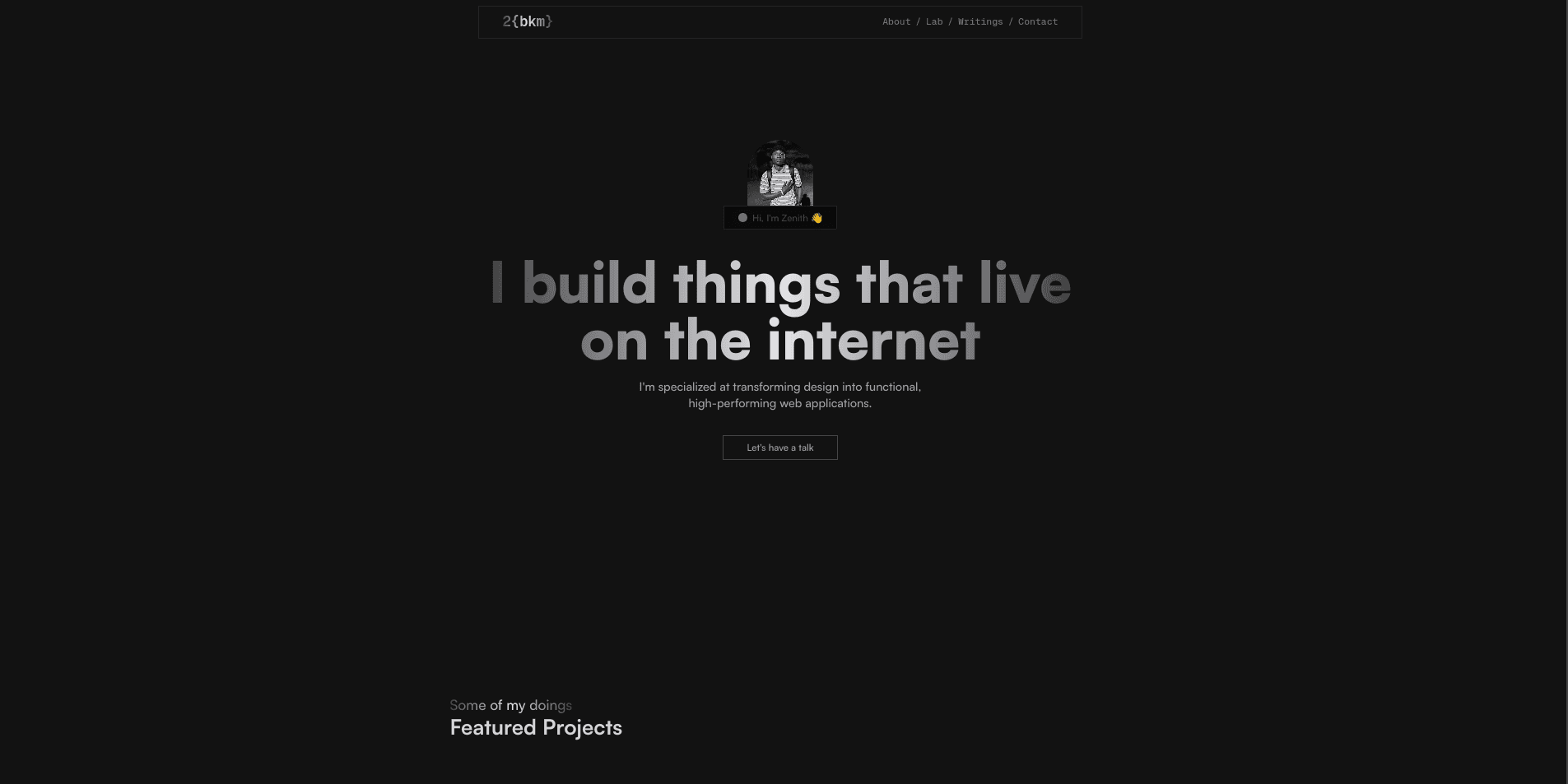 Framer Ground Developer portfolio